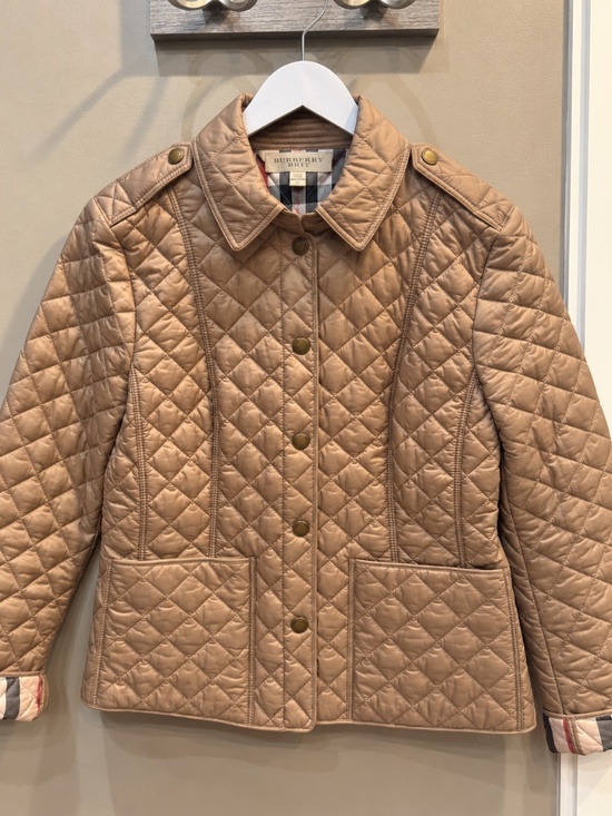 Burberry Jackets & Blazers - Burberry Brit Kencott Quilted Jacket Beige Tan Medium M
